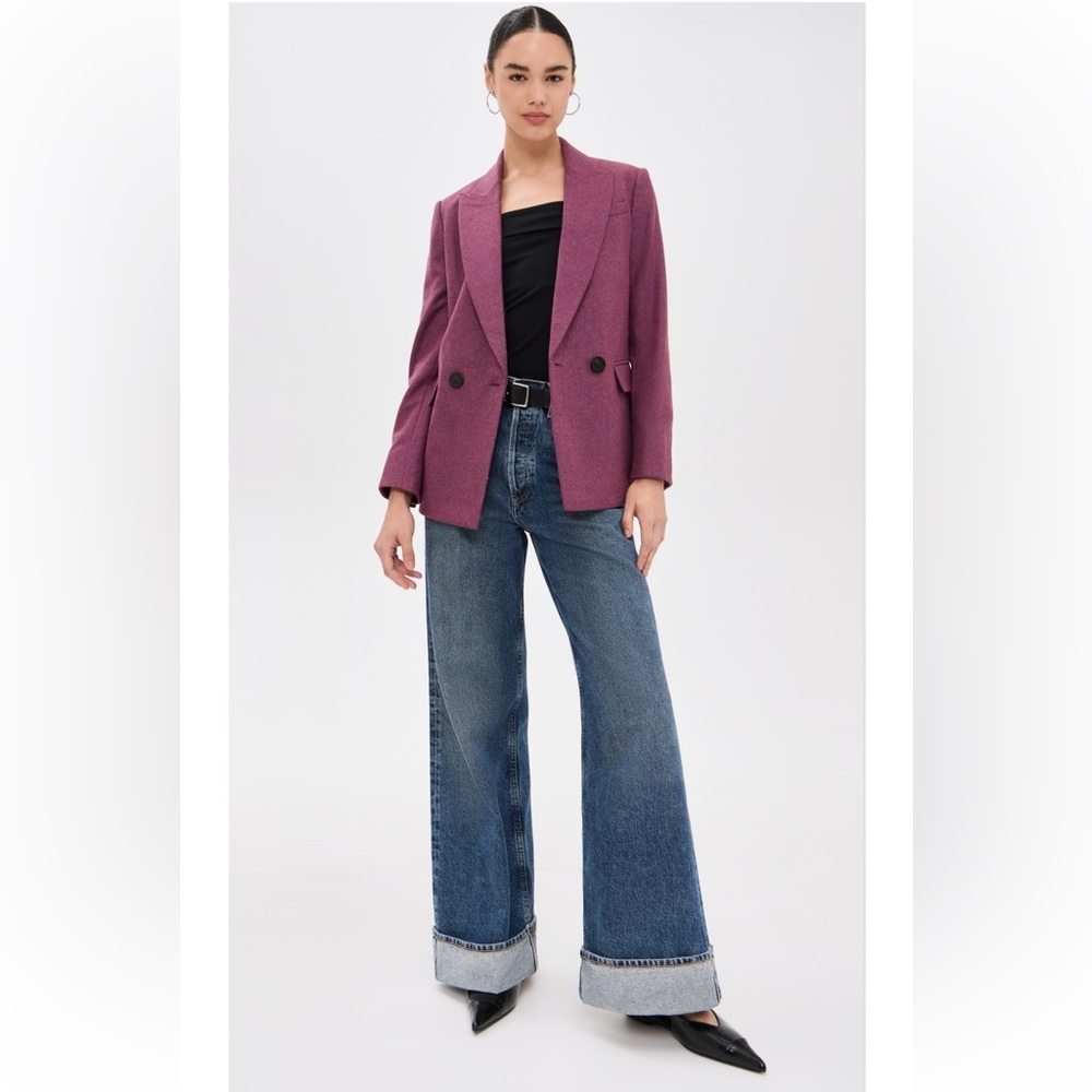 New Veronica Beard Sevyn Dickey Wool Jacket in Vintage Orchid - Picture 5 of 10